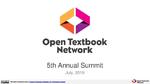 Open Textbook Network Summer Institute 2019 Slides - Thursday
